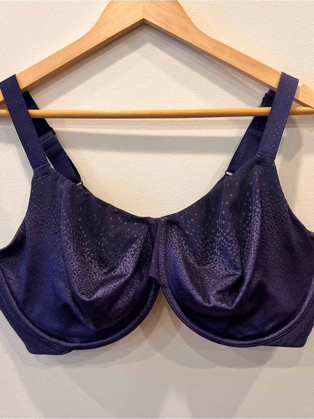 Wacoal Purple Back Appeal Underwire Un-Padded Contour Bra 44DD EUC